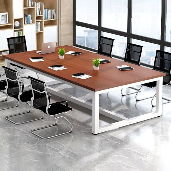 Wooden Conference Table Simple Modern Long Negotiating Desk Group Study Platform