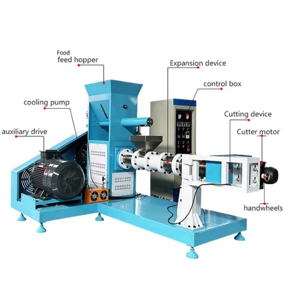 Factory Direct Sale Best dry pet dog food making machine Floating Extruder Machine for Catfish Talapia Pet Automatic Small Floating Fish Feed pellet Making Extruder
