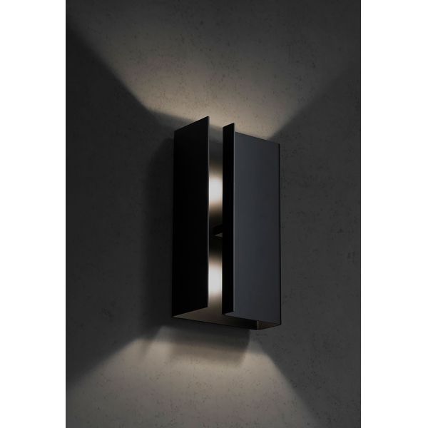 Yihao Modern Brass Wall Lamp with 2700K Warm White Dimmable Light for Indoor and Outdoor Use