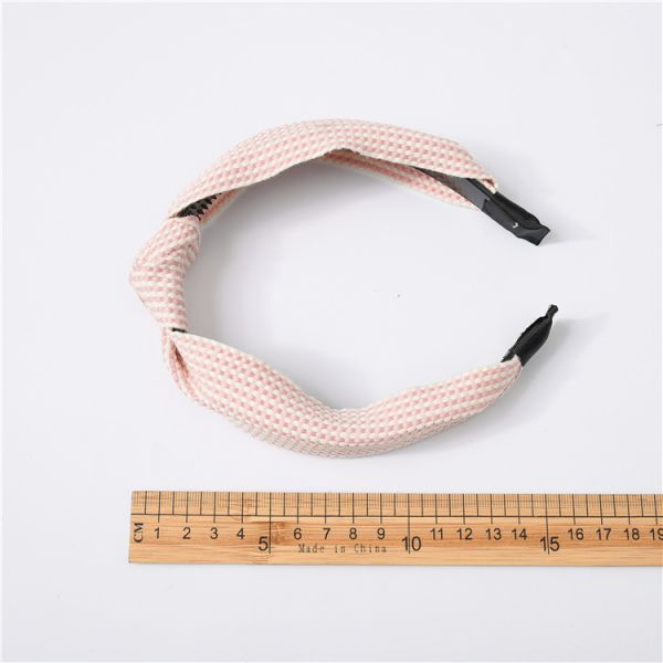 GLH005 Simple cross check headband women's wide version of crimped knot headband hair accessories wholesale