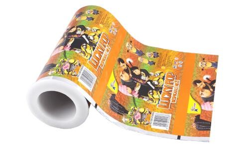 laminated materials custom printed soft flexible packaging food grade plastic film roll for soup base powder