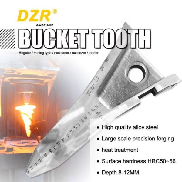 Bucket Excavator Tooth DX225 with Heavy Duty Rock Teeth and 3G8354 Forged Adaptor