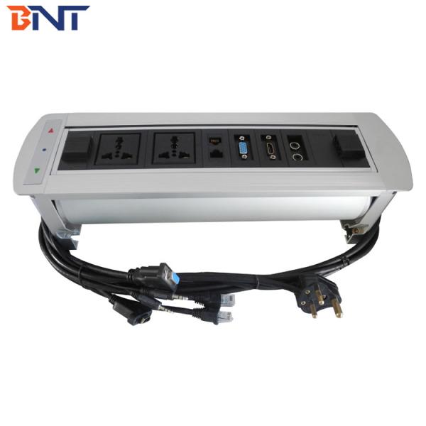 Rotating Desktop Socket with South Africa Power Cable/Motorized Pop Up Socket