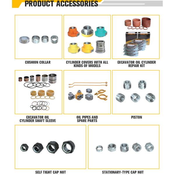 Estructura estándar de doble acción del cilindro del brazo del excavador Assy cilindro de aceite hidráulico
