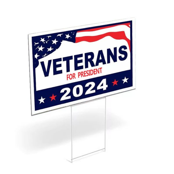 Customized 2mm PVC Cartoon Yard Signs for USA Campaigns 5-7 Years Life Span