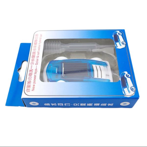Creative Solar Brine Car Green Energy Small Blue Toy Cars Solar Power Kids Cars Toys