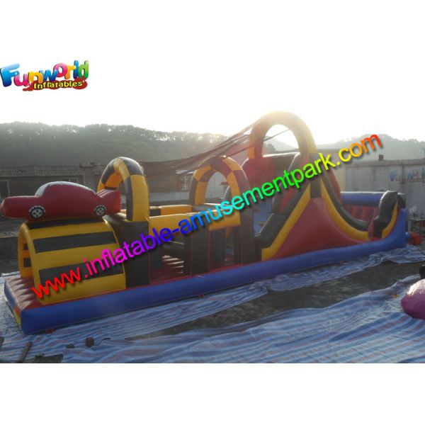 O curso de obstáculo popular de Inflatables do carro, escava um túnel o obstáculo inflável com sem chumbo