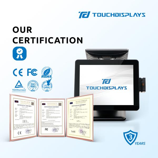 1024*768 Touch All in One POS Machine 15'' with Aluminum Casing