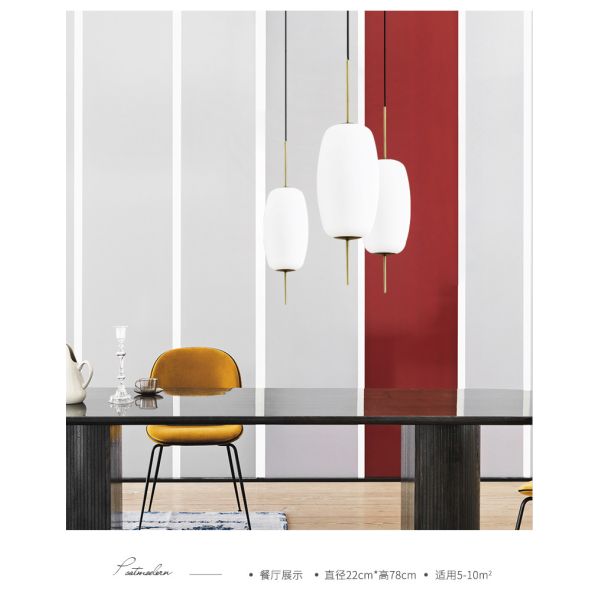 Nordic Art Design Simple Pendant Lights Bedroom Living/Dining Room Silk Pendant Lamp(WH-GP-125)