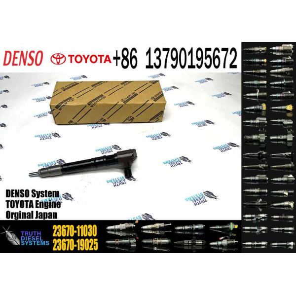 Diesel Engine Fuel Injector 23670-11030 2367011030 295700-0630 295700-0310 DCRI400630 for Toyota Hilux diesel CR Engines