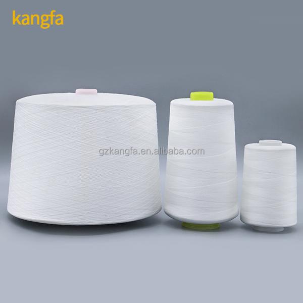 Fabricação Produzir 1,25 kg de fio de poliéster branco bruto 60/2 espumado com resistência química
