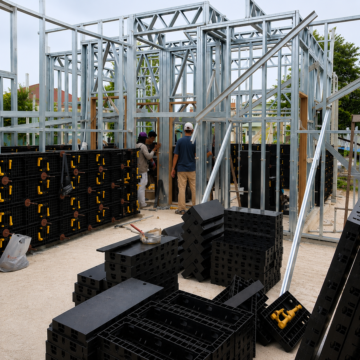 ABS Plastic Formwork Reusable Concrete Molding Construction Building Supplier