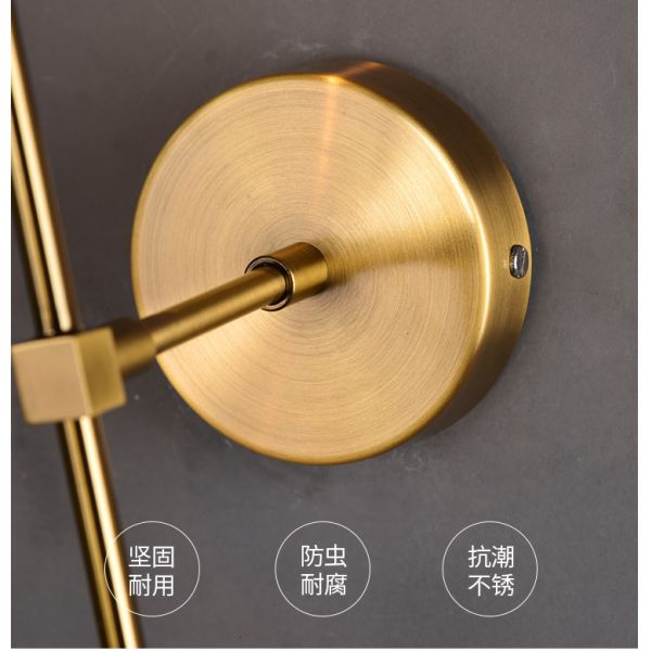 Rose Gold Color glass ball wall sconce for Corridor Living room Studio Bedroom ( WH-OR-07)