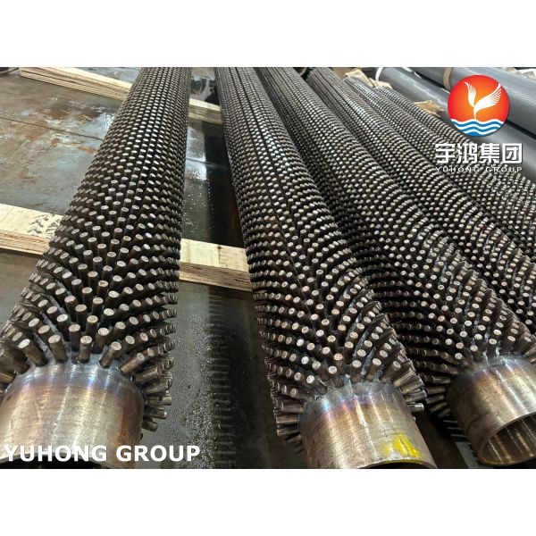 ASTM A106 GR.B Carbon Steel Studded Fin Tube For Economizers and Superheaters