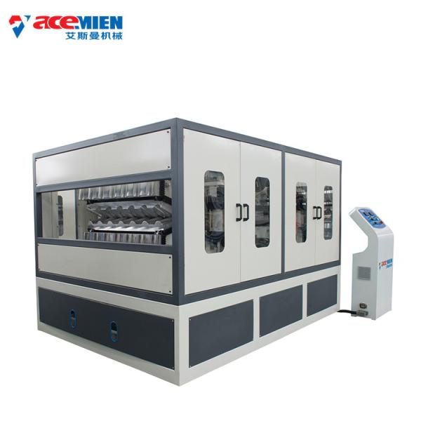 380V Glazed PVC Plastic Roofing Tile Making Machine 3D Bamboo Shape