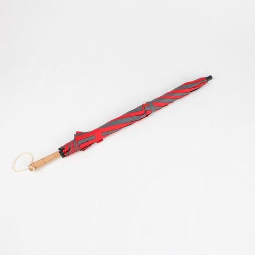 Colorful Vented Ladies Golf Umbrella , 30 Inch Dual Canopy  Wooden Handle
