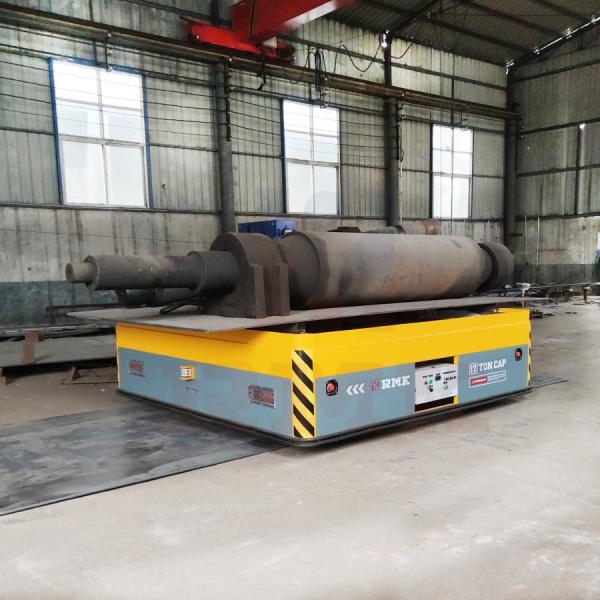 Steel Billet Electric Battery Transfer Trolley 5T For Sandblasting Room