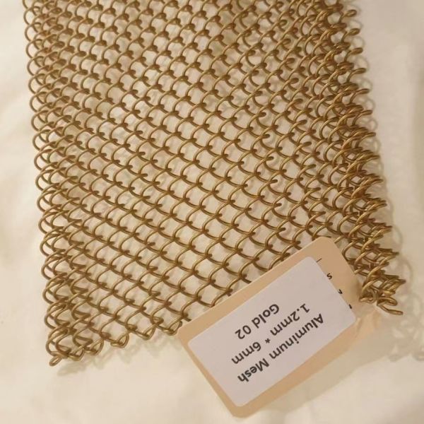 Decorative Space Divider Interior Metal Coil Drapery Aluminum Screen Curtain For Home