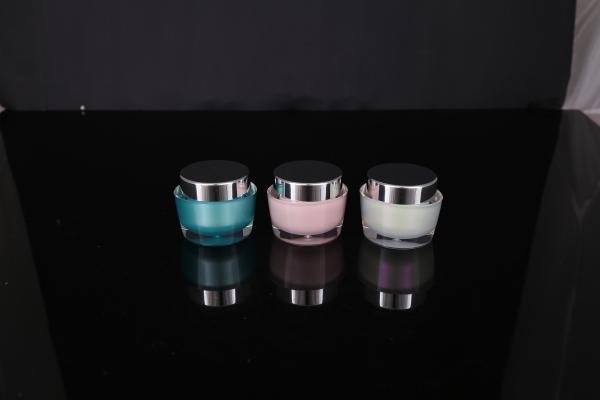 hand lip crystal pump empty square white Screen Printing Airless 30ml Cosmetic Cream Jars
