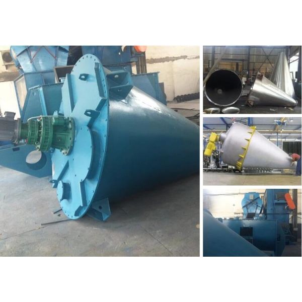 Double screw lifting baldes conical mixer//vertical ribbon blender for fertilizer