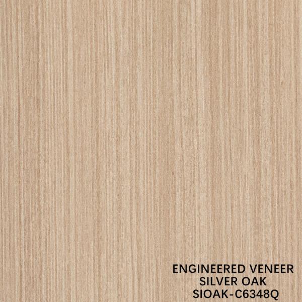 Veneer de madeira artificial Quarto de corte de pérola prateada Dimensão alongada 3200mm para porta e armazém face