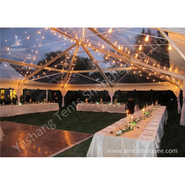 High Strength Aluminum Alloy Frame Clear Cover Luxury Wedding Tents Marquees Waterproof