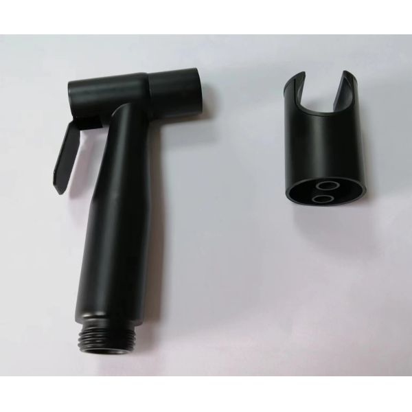 304 Stainless Steel Brushed Pressurize Spray Gun Suit for Bathroom Horizontal Spray Type