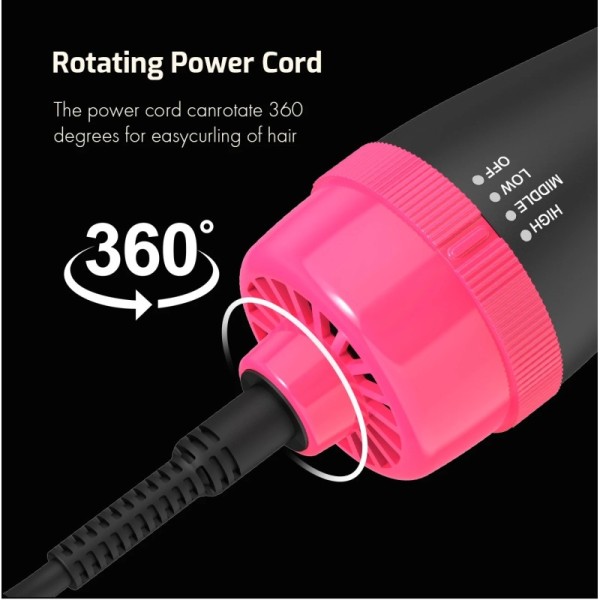 Hair Dryer Hot Air Brush Styler Volumizer Hair Straightener Curler Comb Roller Ceramic Household Use Electric Ion Blow Dryer