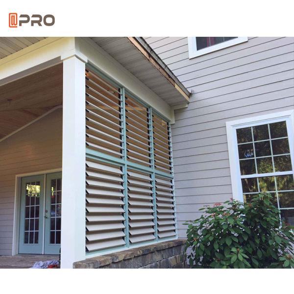 6063 -T5 Safety Aluminum Exterior Shutters Waterproof For Hotel
