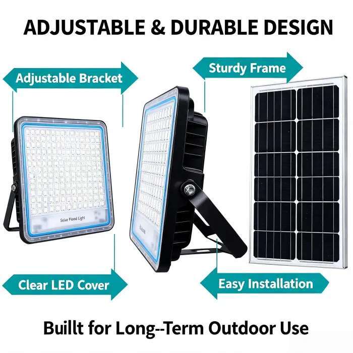 Auto Sensor Solar Powered LED Garden Lights Long Lasting Battery Backyard Step Pathway Use