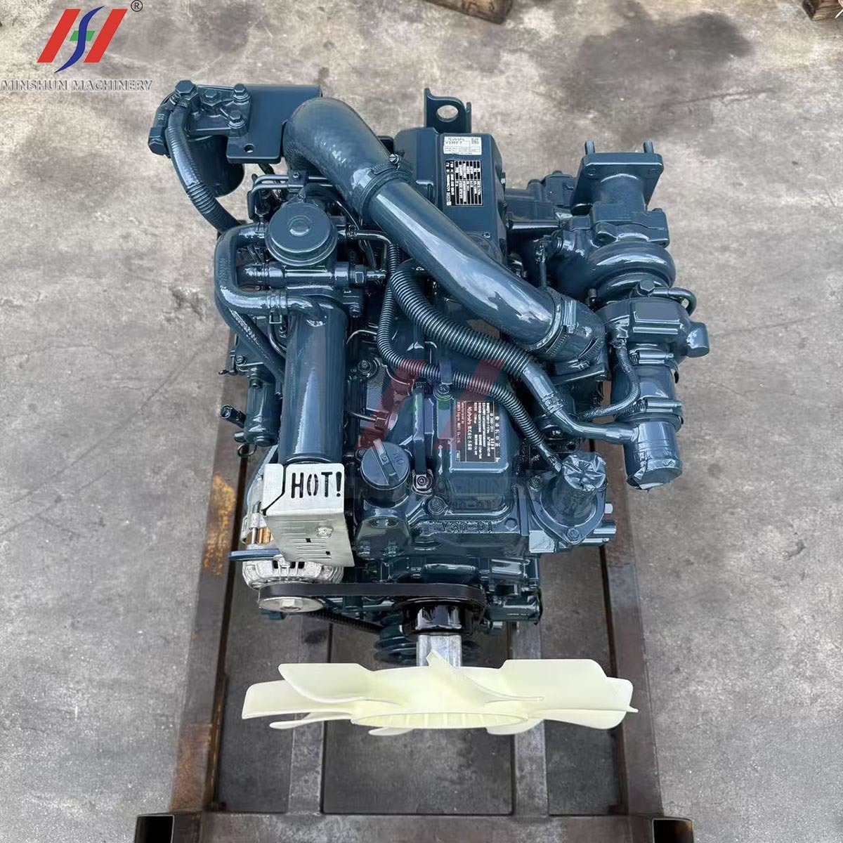 V3307-DI-T-ET04e Diesel Engine Motor 54.6kw 2200rpm 1G398-32000 Excavator Part For Kubota V3307