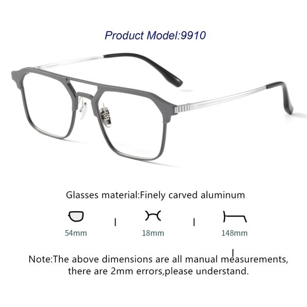 Очки для трехцелевого использования Пултитаниевые алюминиевые магнитные очки