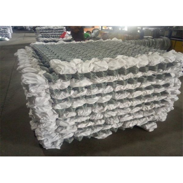 Non Corrosive Galvanized Knuckled Chain Link Wire Mesh For Fence 0.5m-2m Width