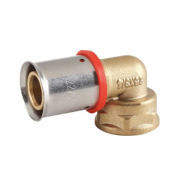 Медная Никельная компрессионная фитинга для газовых СМИ Al Pex Fittings Красный цвет 1/2