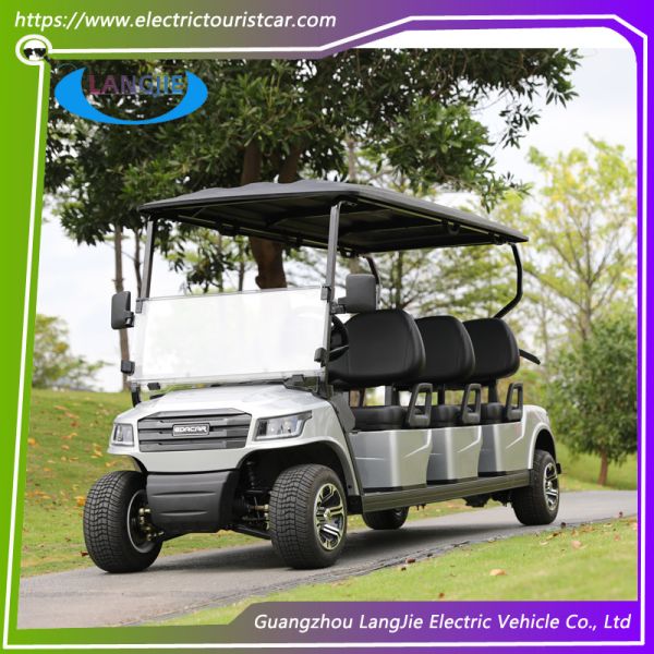 Свинцово-кислотный сухой батареи Club Golf Carts Белый электрический автомобиль Golf Carts 6 мест