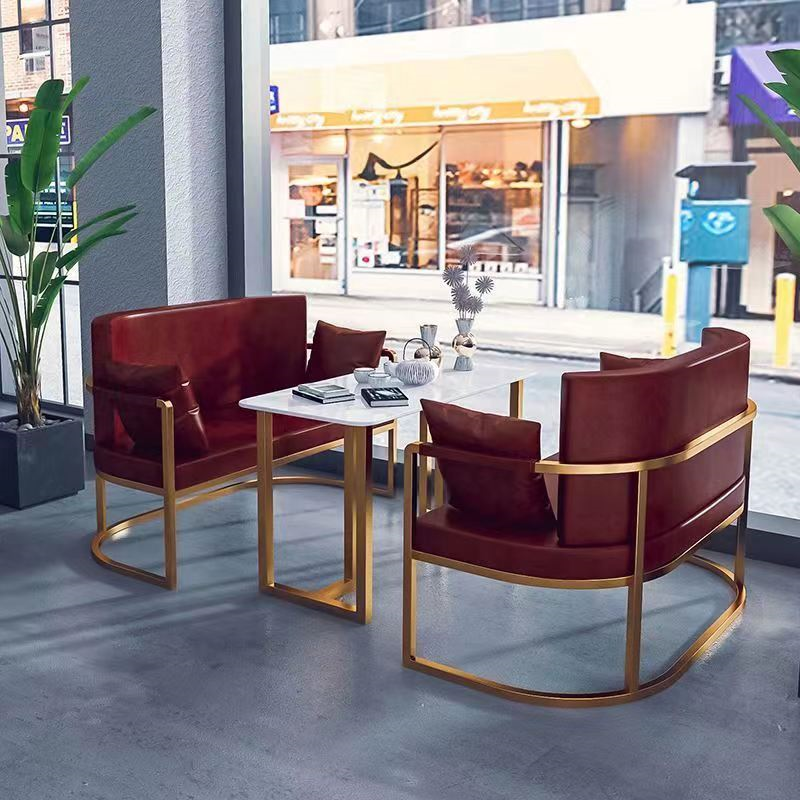 Metal Frame Commercial Cafe Table And Chairs