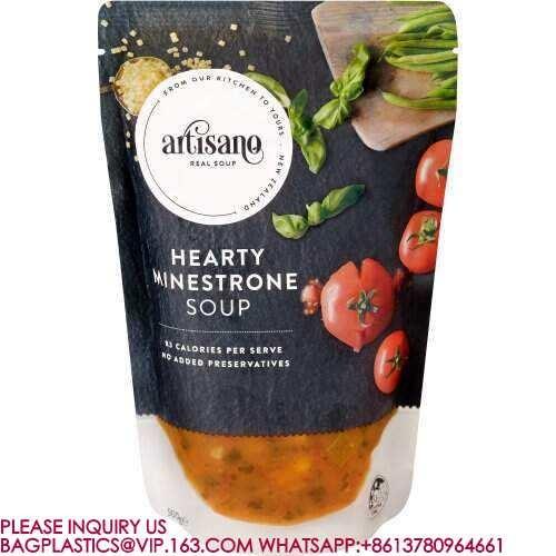 High Temperature Retort Bag, Retort Pouch Food Packaging, Stand Up Pouch Aluminium Bag