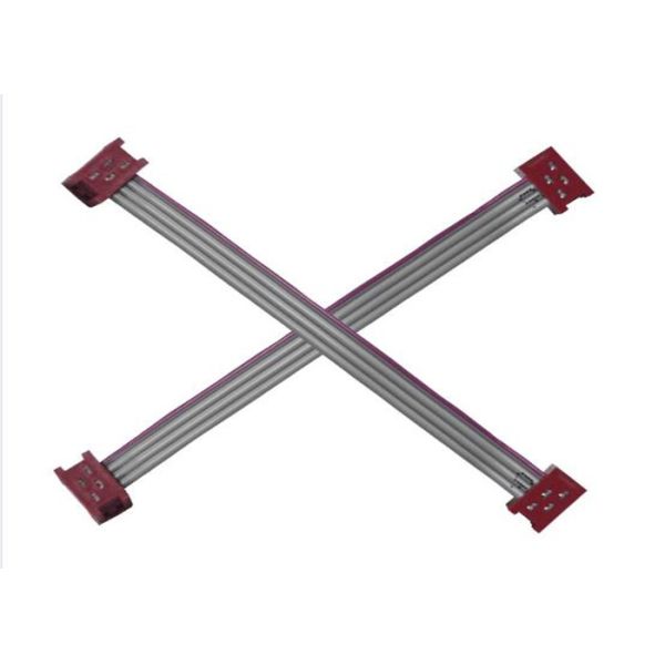 Micro Match Connector 1.27MM Red IDC Socket Male DIP SMT To 4 Pin Idc Falt Cable