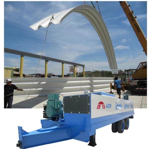 0.8-1.5mm espessura ACM sem grade 914-610 K Span Arco Roof Machine com 36 metros Proper Span