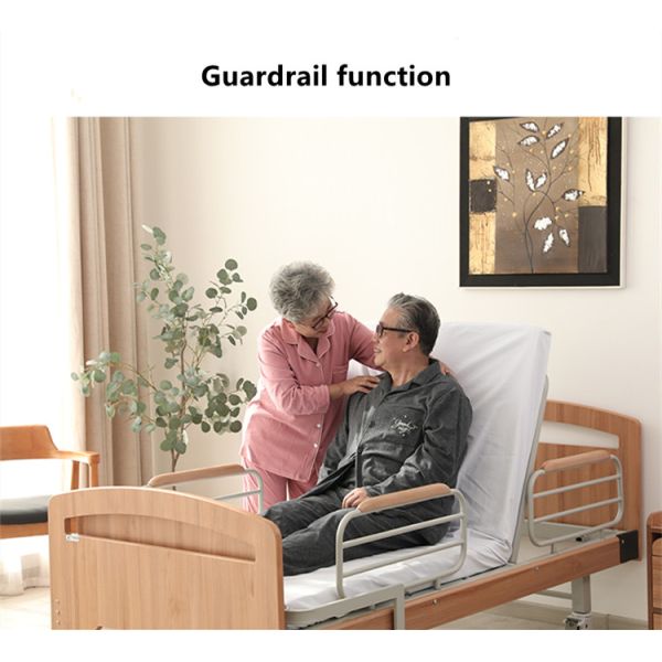 Electric Nursing Bed Automatic Turning Medical Hospital Bed With Rails Hospital Room Bed