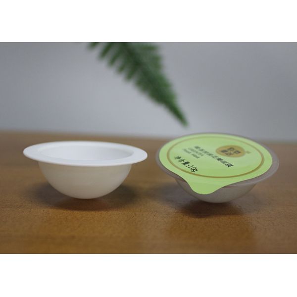 Round Plastic Mini Capsule Pack For Powder Lotion Volumn 8g White Color