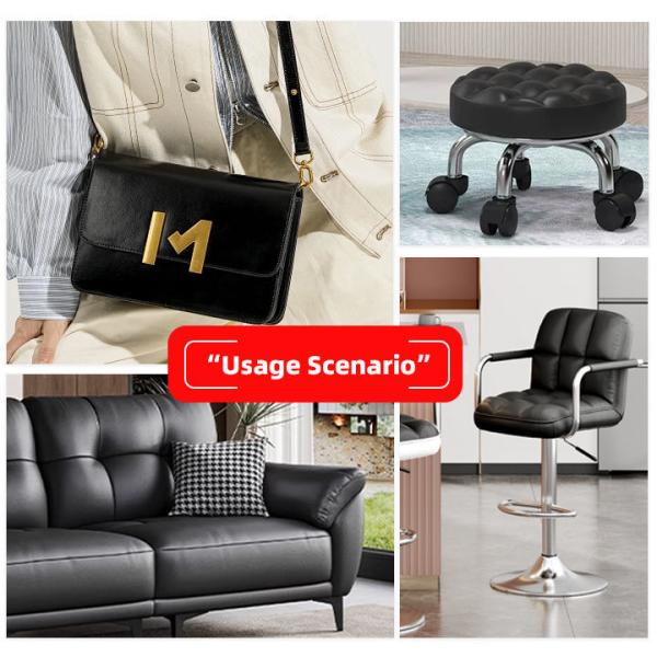 PVC Litchi Grain Embossed Patterns Synthetic Leather Various Chair Sofa Shoes Car Foot Mat Faux Leather
