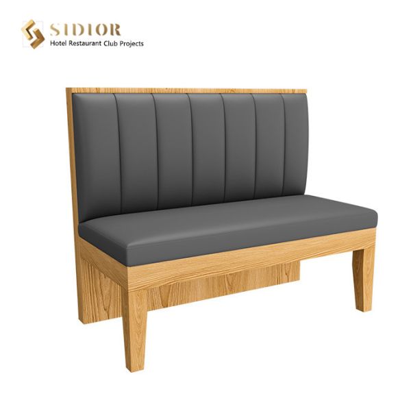 Club Couch Sofa, Hotel Booth Sofa, Restaurant Couch, PU Leather Upholstery, High Density Foam,