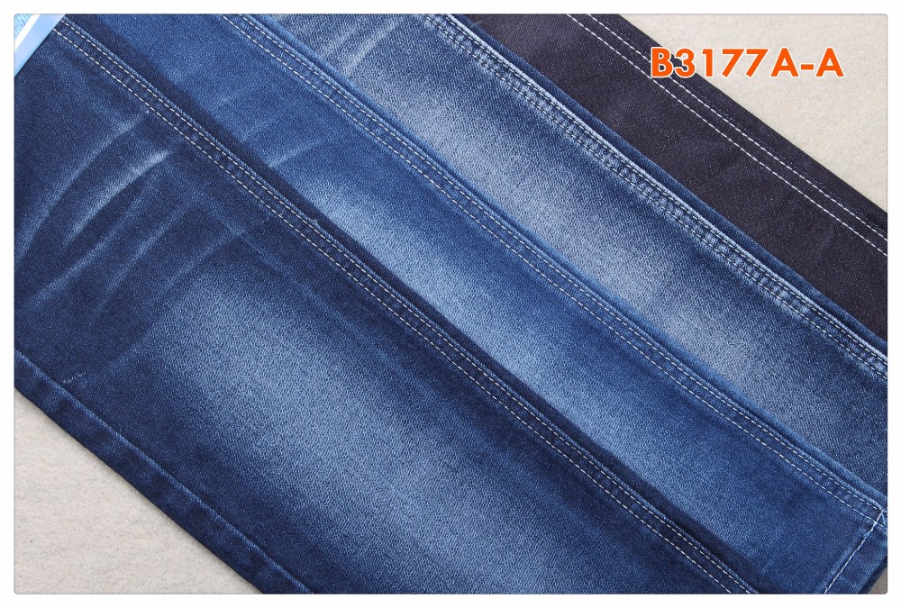 Spx Ctn 23 ткани 73 джинсовой ткани полиэстера хлопка Tr 9,5 Oz связанный фальшивкой Lycra поли 1