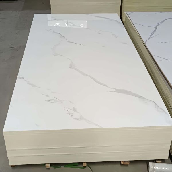High Glossy Wear-resistant Uv Sheet Wall Panel Spc Wall Panel Waterproof  Marble  Pvc Wall Panel