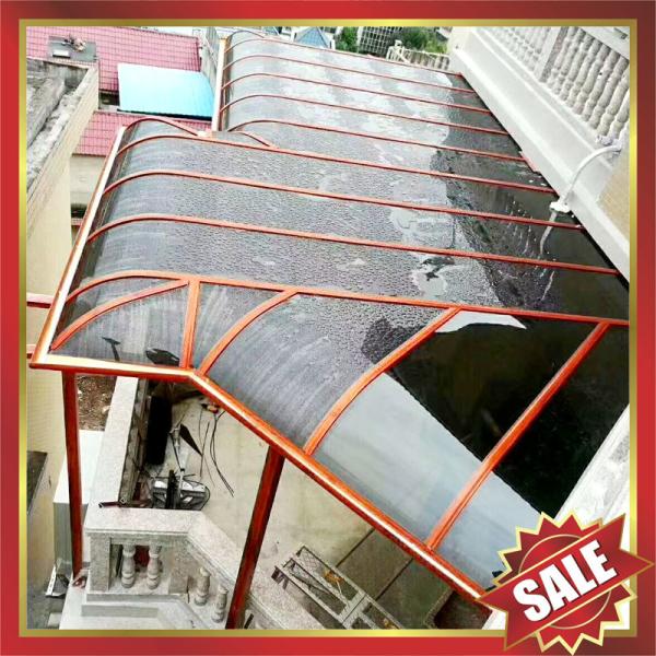 gazebo patio porch balcony aluminum polycarbonate canopy awning rain sun shed shelter-super durable waterproofing cover!