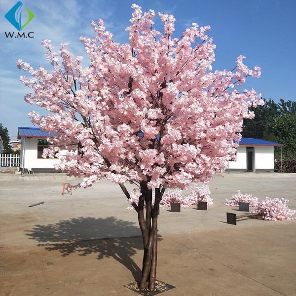 Pink Decorative Blossom Tree , Japanese Sakura Faux Blossom Tree For Wedding