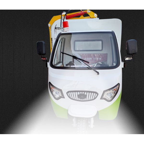 Electric 3-Wheel Side Bucket Truck Residential Property Waste Collector