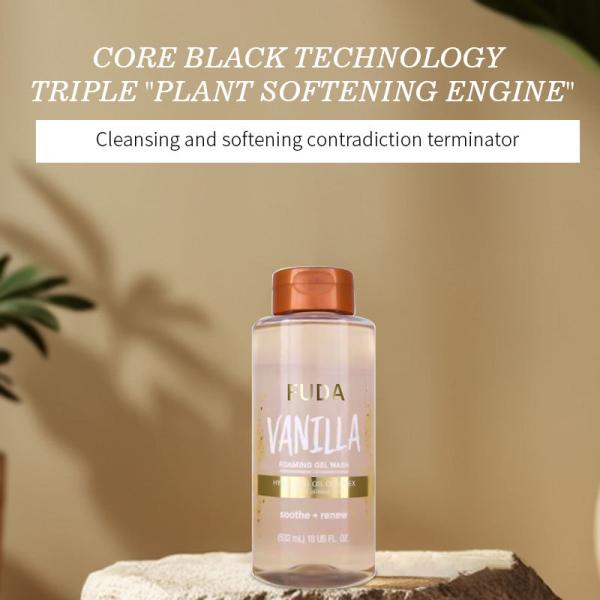 Vanilla Avocado Kiwi Foaming Body Fruit Shower Gel wash Gentle Cleansing Skin Brightening