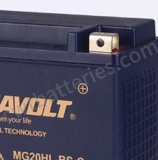 Motorcycle Nano Gel Jet Ski Batteries 12V 20Ah Dynavolt MG20HL-BS-C